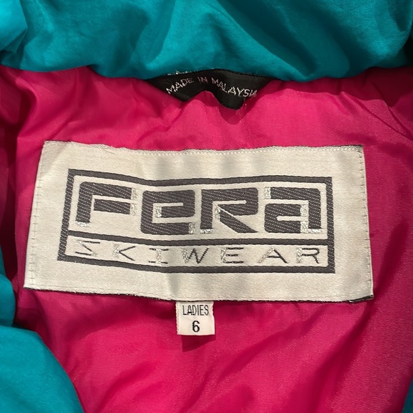 Vintage FERA Skiwear Jacket - Ladies size 6 - Picture 3 of 5